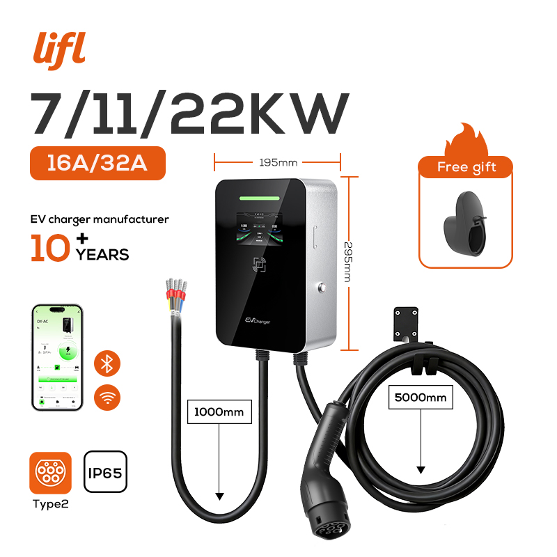 Ev Charger Type 2 22Kw 32A 3 Phase - Lifl 7KW 11KW 22KW 3상 월박스