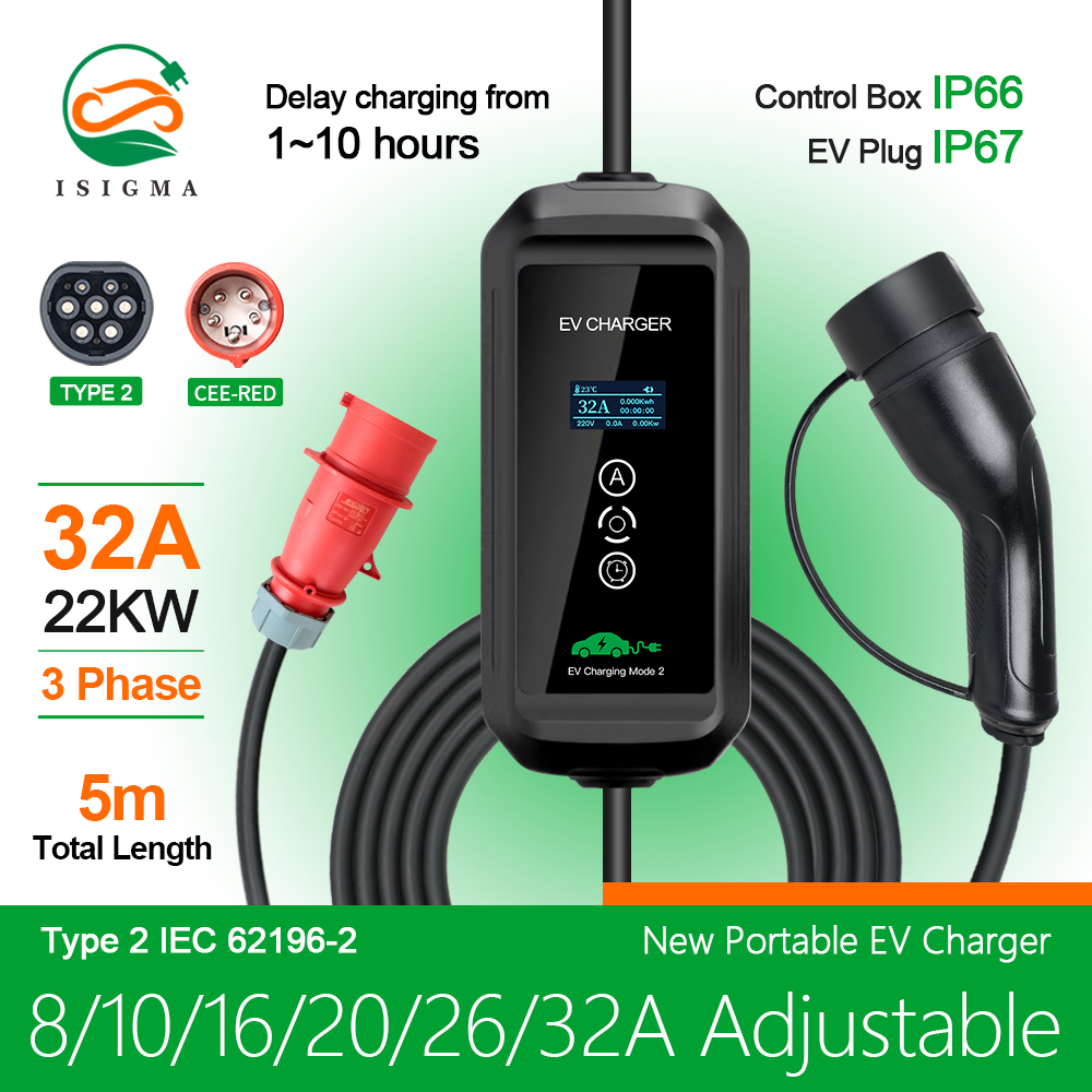 EVSE EV 충전기 레벨 2 플러그, 전기 자동차 가 - Ev Charger Type 2 22Kw 32A 3 Phase 리뷰 및 가격