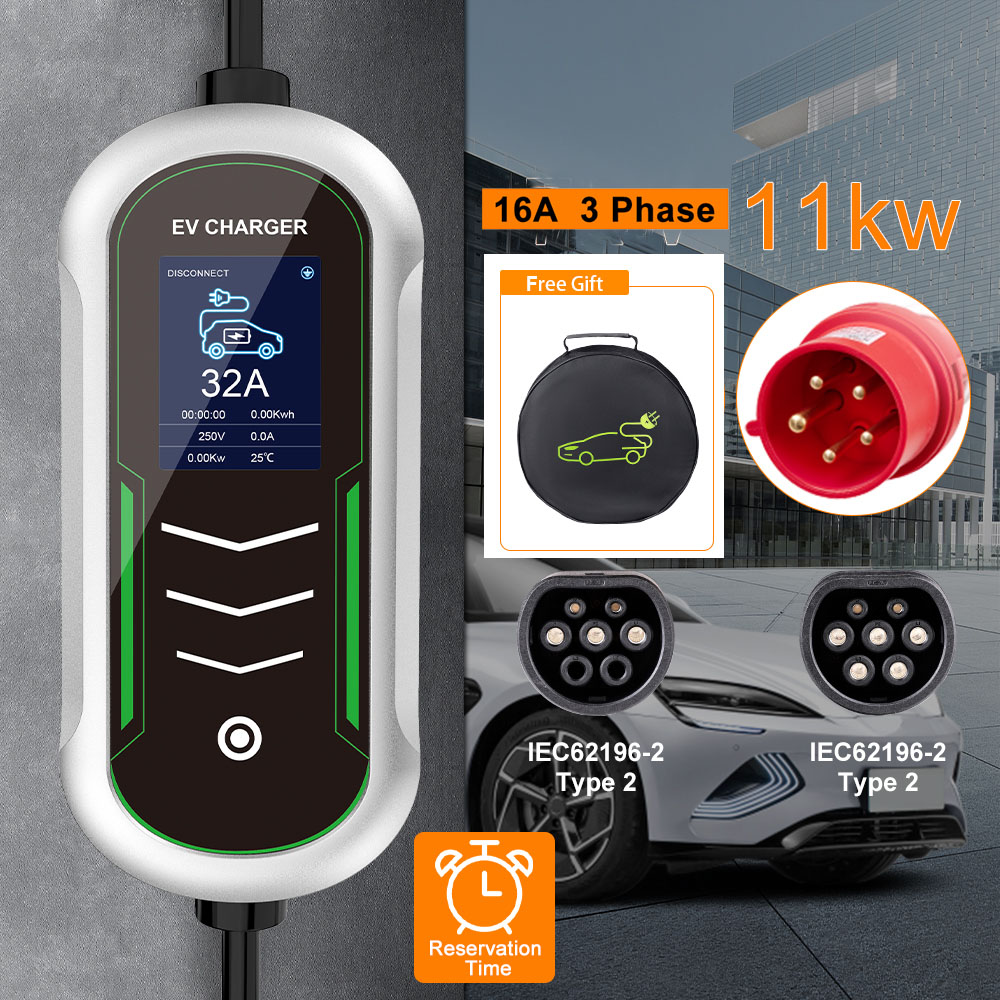 IPENGEN 11KW EV 휴대용 충전기 타입2 IE - Type 2 Portable Ev Charger 11Kw Cee 리뷰 및 가격