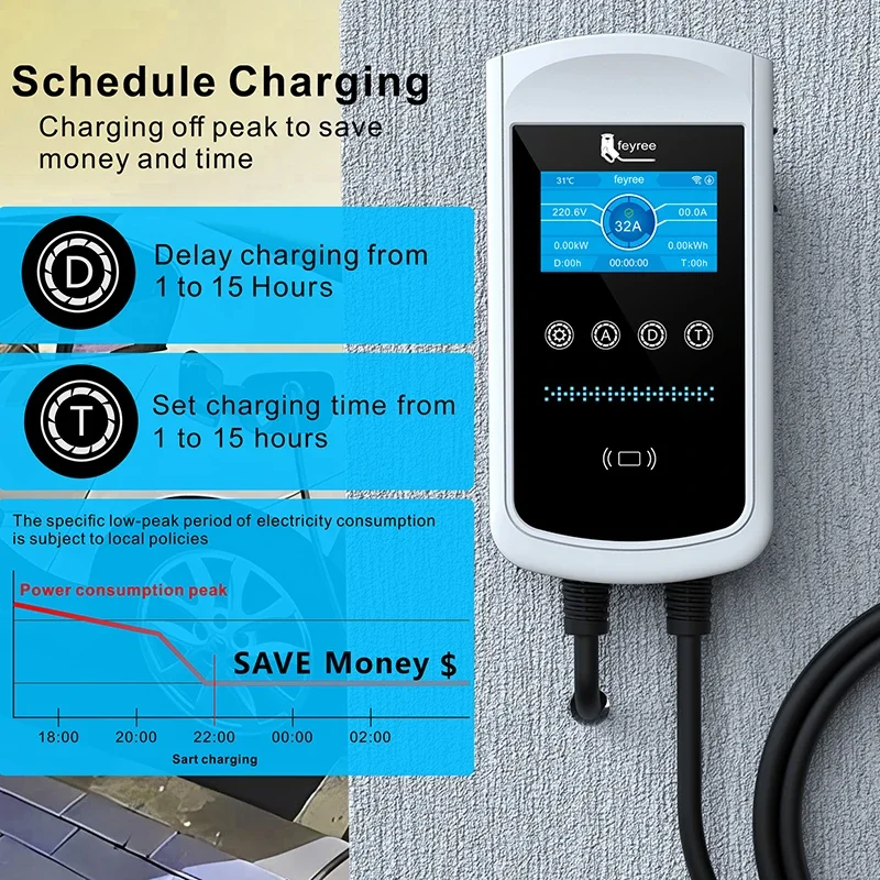 페이리 타입2 EV 충전기 32A 7.6KW 충전 스테 - Ev Charger Type 2 22Kw 32A 3 Phase 리뷰 및 가격